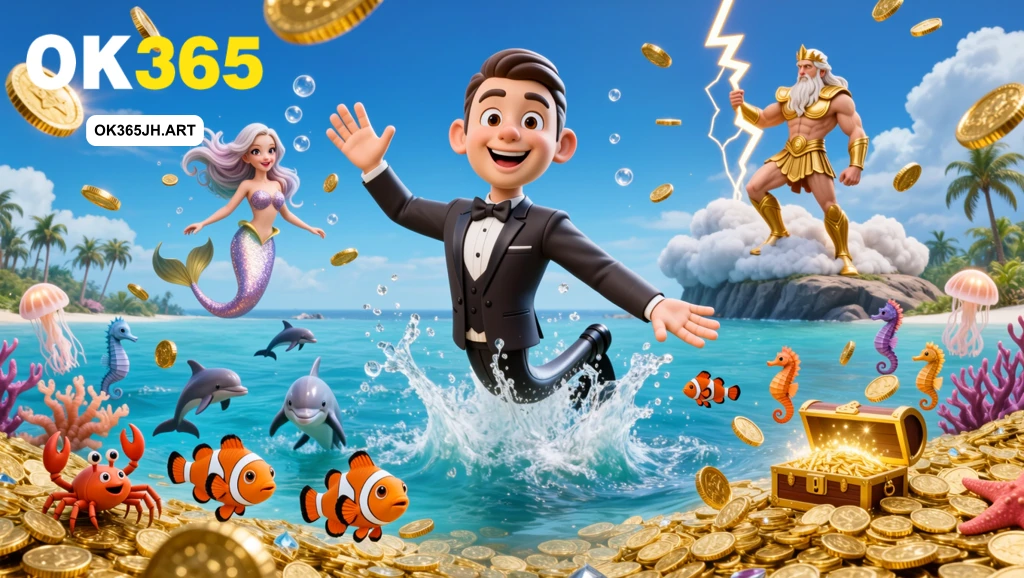 Giao diện trò chơi Bắn Cá với nhiều mục tiêu dưới đại dương